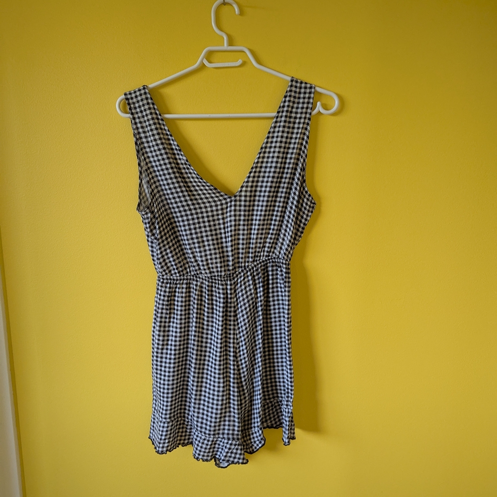 Black and White  Romper